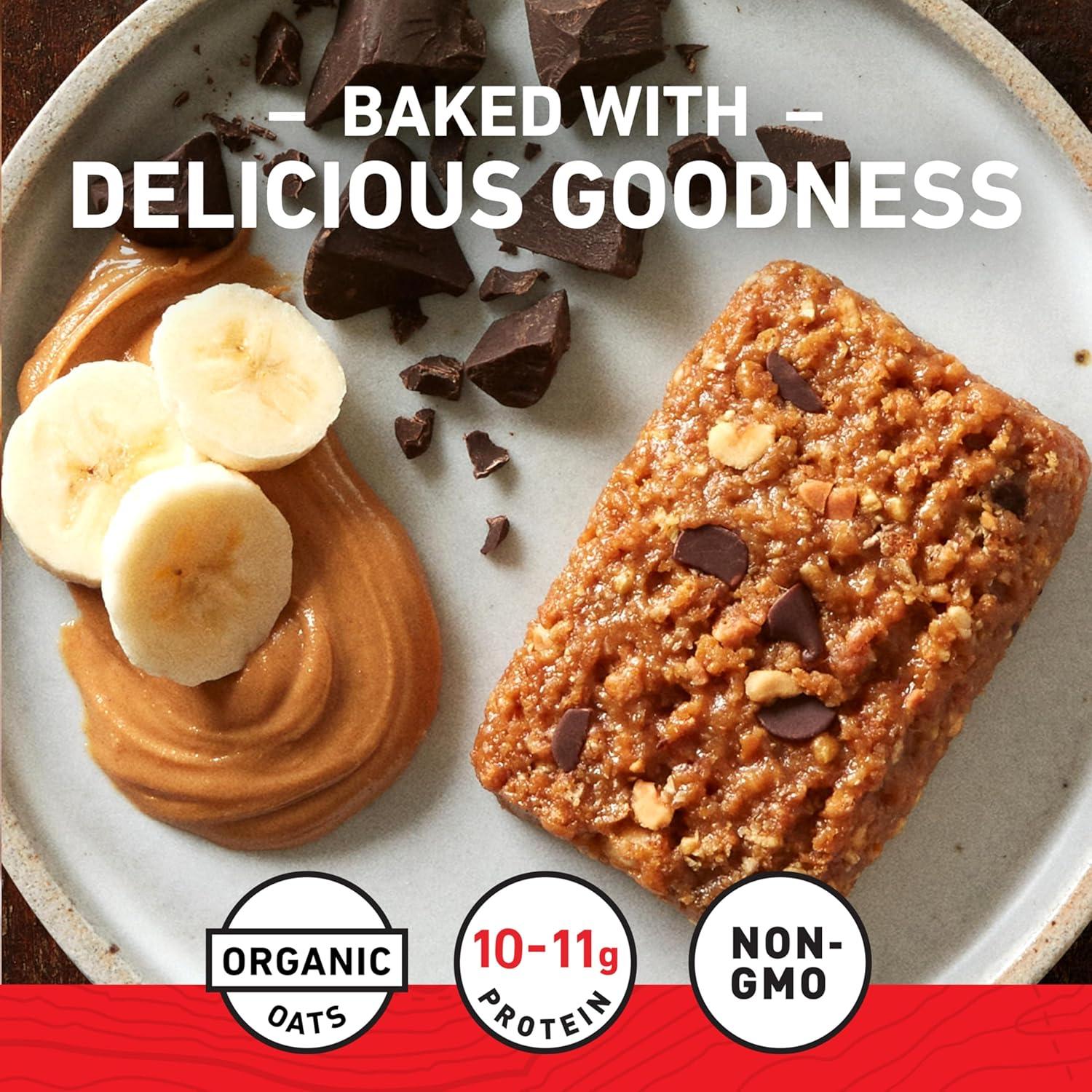 image:imageCLIF BAR Energy Protein Bars Crunchy Peanut Butter and Peanut Butter Banana with Dark Chocolate Variety Pack Made with Organic Oats Energy Bars NonGMO 20 Pack