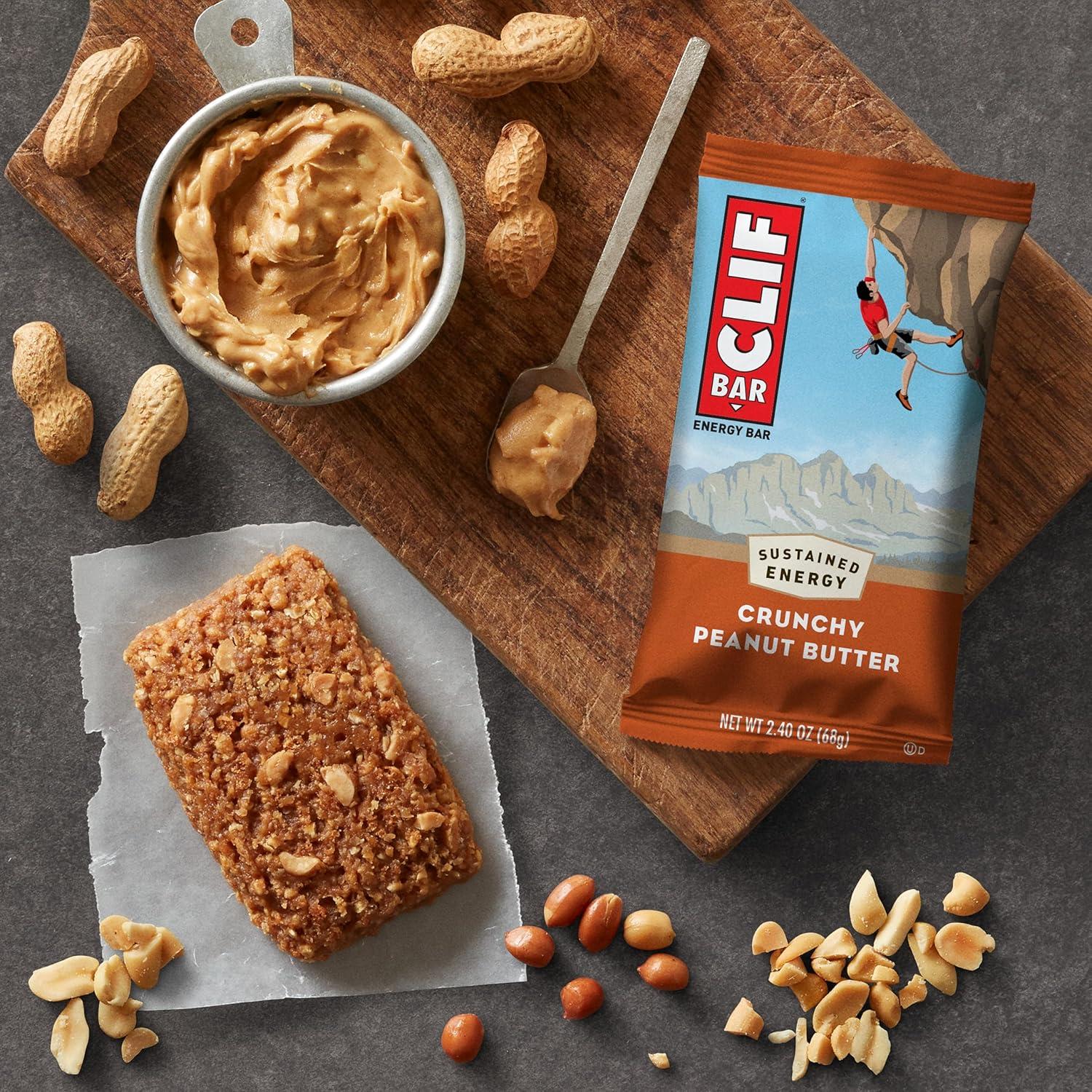 image:imageCLIF BAR Energy Protein Bars Crunchy Peanut Butter and Peanut Butter Banana with Dark Chocolate Variety Pack Made with Organic Oats Energy Bars NonGMO 20 Pack