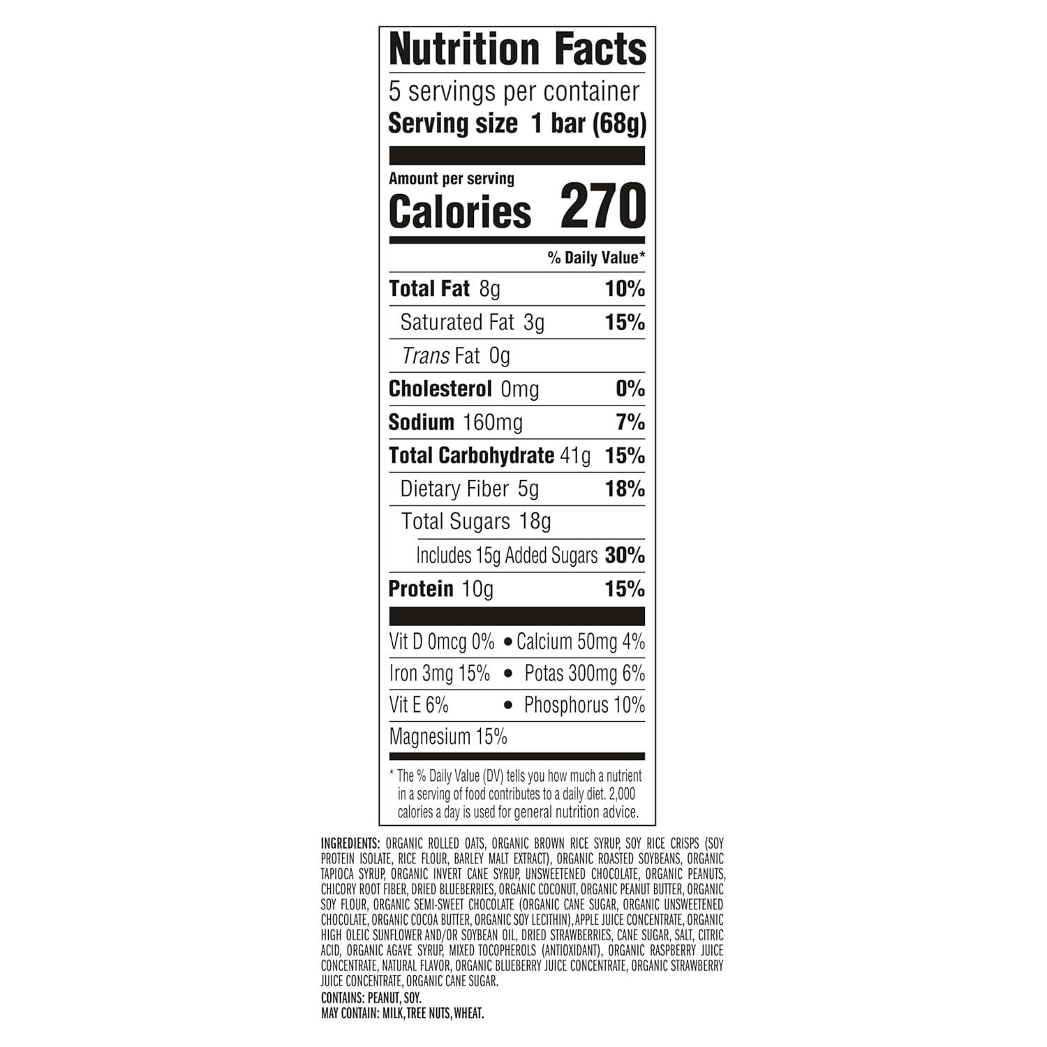 image:imageCLIF BAR Energy Protein Bars Limited Edition Run the World Chocolate Berry Made with Organic Oats Energy Bars NonGMO 5 Pack6 Count Pack of 1