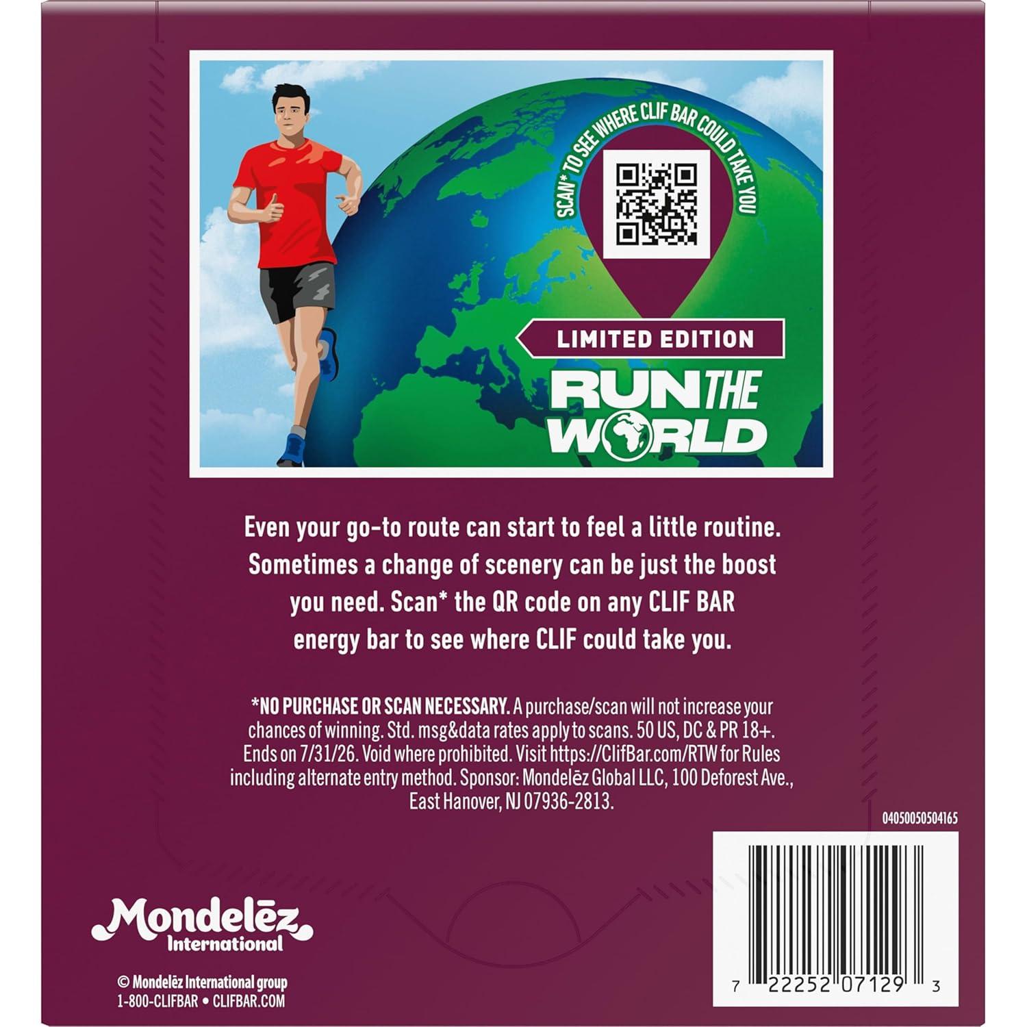 image:imageCLIF BAR Energy Protein Bars Limited Edition Run the World Chocolate Berry Made with Organic Oats Energy Bars NonGMO 5 Pack6 Count Pack of 1