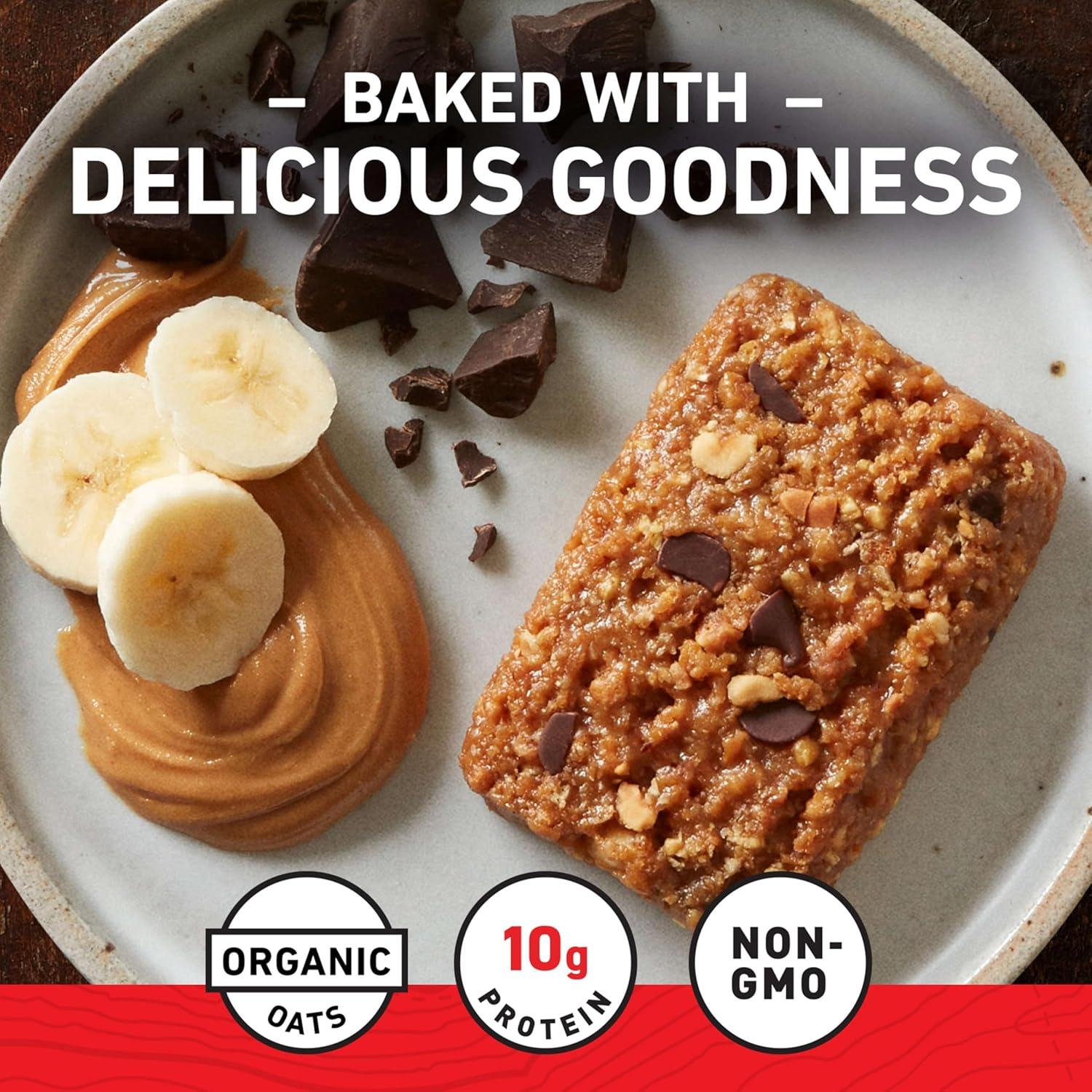 image:imageCLIF BAR Energy Protein Bars Peanut Butter Banana with Dark Chocolate Made with Organic Oats Energy Bars NonGMO 10 Pack10 Count Pack of 1