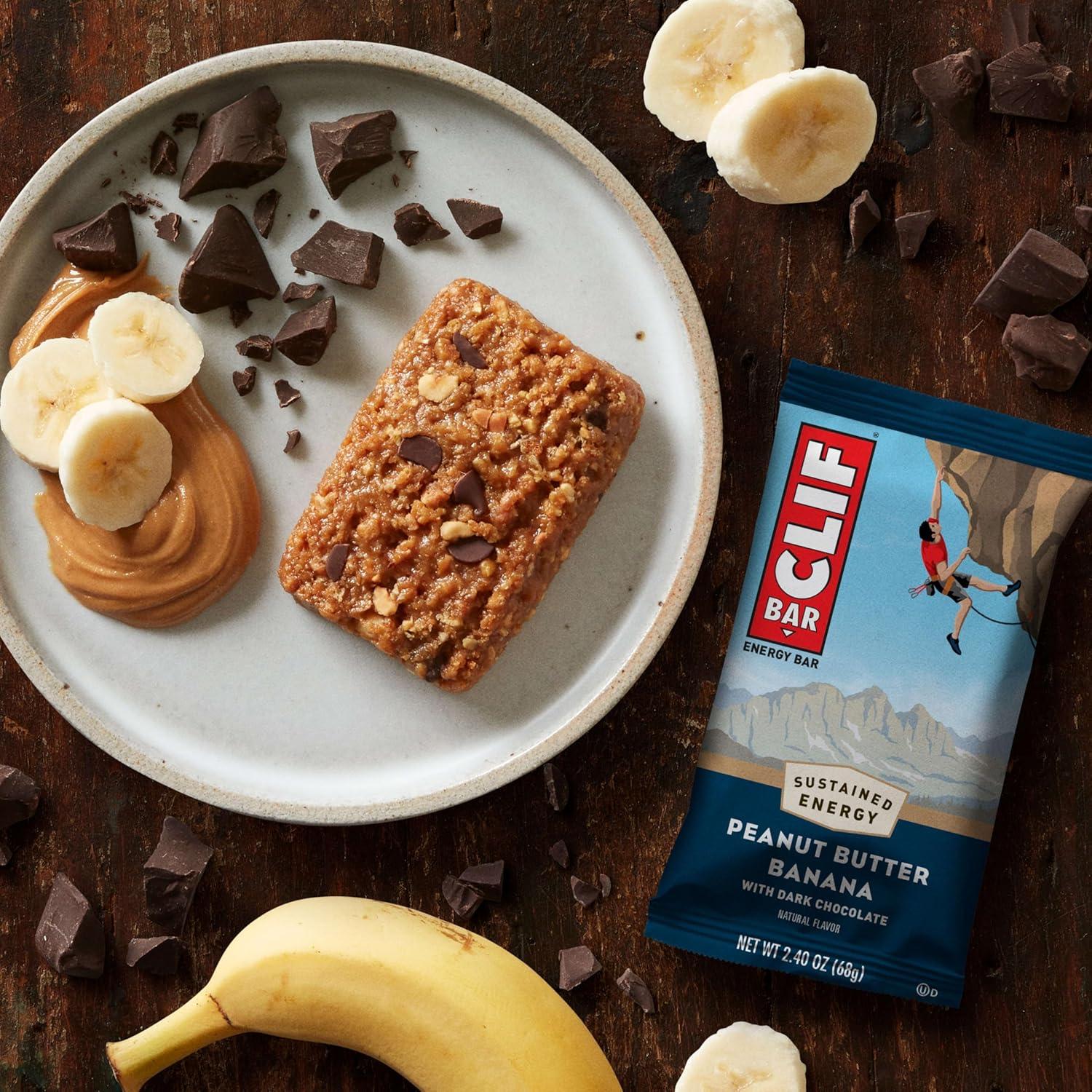 image:imageCLIF BAR Energy Protein Bars Peanut Butter Banana with Dark Chocolate Made with Organic Oats Energy Bars NonGMO 10 Pack10 Count Pack of 4