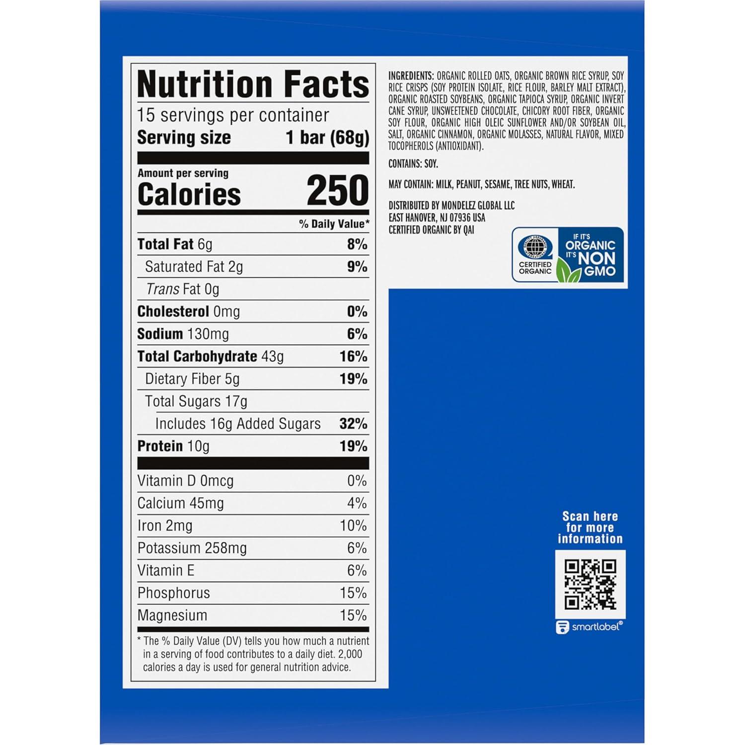 image:imageCLIF BAR Energy Protein Bars White Chocolate Macadamia Nut Made with Organic Oats Energy Bars NonGMO 15 PackChocolate Chip