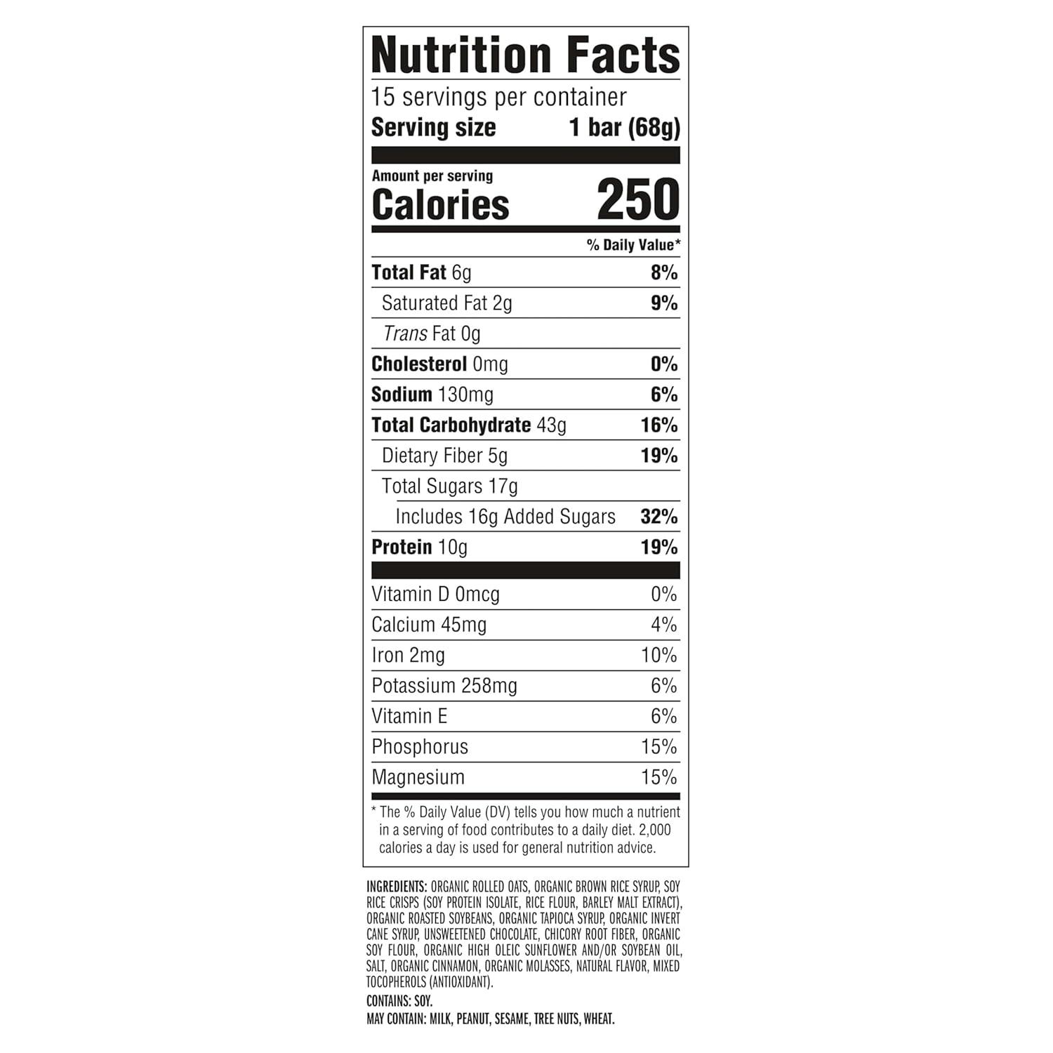 image:imageCLIF BAR Energy Protein Bars White Chocolate Macadamia Nut Made with Organic Oats Energy Bars NonGMO 15 PackChocolate Chip