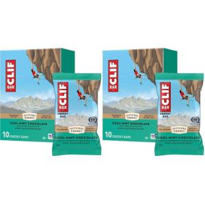 image:imageCLIF BAR  Energy Protein Bars  Cool Mint Chocolate with Caffeine  Made with Organic Oats  Energy Bars  NonGMO  10 Pack10 Count Pack of 2