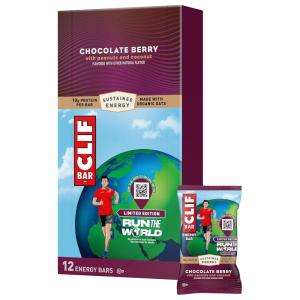 image:imageCLIF BAR  Energy Protein Bars  Limited Edition Run the World  Chocolate Berry  Made with Organic Oats  Energy Bars  NonGMO 12 Pack