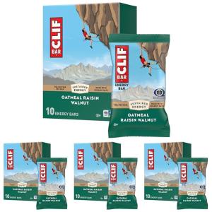 image:imageCLIF BAR  Energy Protein Bars  Oatmeal Raisin Walnut  Made with Organic Oats  Energy Bars  NonGMO  10 Pack10 Count Pack of 4