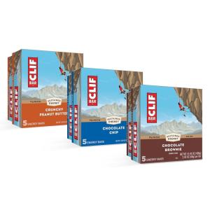 image:imageCLIF BAR  Energy Protein Bars  Variety Pack  3 Flavors  Made with Organic Oats  Energy Bars  NonGMO  30 Pack