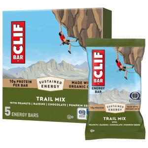 image:imageCLIF BAR  Energy Protein Bars  White Chocolate Macadamia Nut  Made with Organic Oats  Energy Bars  NonGMO  15 PackTrail Mix