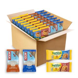 image:imageCLIF BAR Energy Bars and belVita Breakfast Biscuits Variety Pack 4 Flavors 30 Count