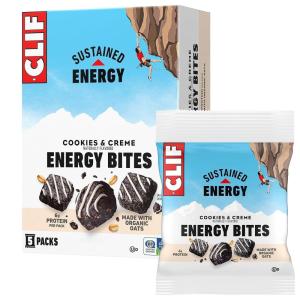 image:imageCLIF BAR Energy Bites  Cookies amp Creme  Made with Organic Oats  6g Plant Based Protein  NonGMO 5 PacksCookies  Creme