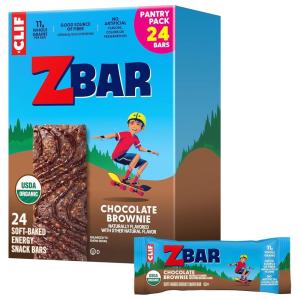 image:imageZbar  Chocolate Brownie  SoftBaked Energy Snack Bars  NonGMO  11g Whole Grains  USDA Organic Granola Bars 24 Pack