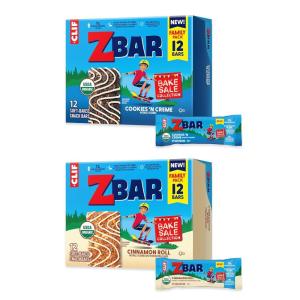 image:imageZbar  Cookies N Creme and Cinnamon Roll  SoftBaked Energy Snack Bars Variety Pack  NonGMO  1113g Whole Grains  USDA Organic Granola Bars  Snacks for Kids 24 Pack