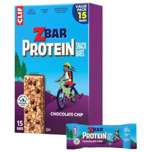 image:imageZbar Protein  Chocolate Chip  Crispy Snack Bars  Made with Organic Oats  NonGMO  5g Protein  Gluten Free Protein Bars 15 Pack15 Count Pack of 6