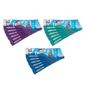 image:imageZbar Protein  Chocolate Chip Chocolate Mint and Cookies n Creme  Variety Pack  Crispy Snack Bars  Made with Organic Oats  NonGMO  5g Protein  Gluten Free Protein Bars 18 PackVariety Pack
