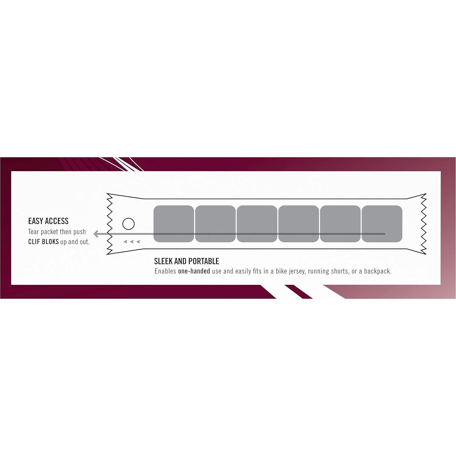 image:imageCLIF BLOKS Black Cherry Flavor with Caffeine Energy Chews NonGMO Plant Based Fast Fuel for Cycling and Running Quick Carbohydrates and Electrolytes 212 oz 18 Count