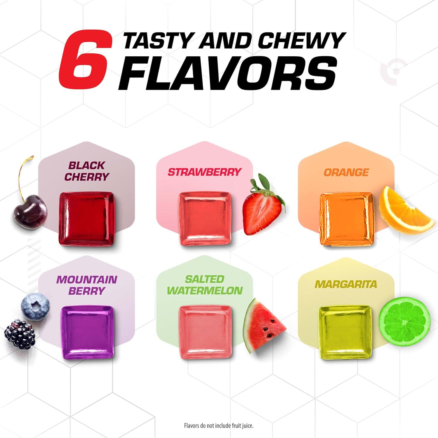 image:imageCLIF BLOKS Energy Chews Variety Pack NonGMO Plant Based Fast Fuel for Cycling and Running Quick Carbohydrates and Electrolytes 212 oz Packets 12 CountBloks Variety Pack