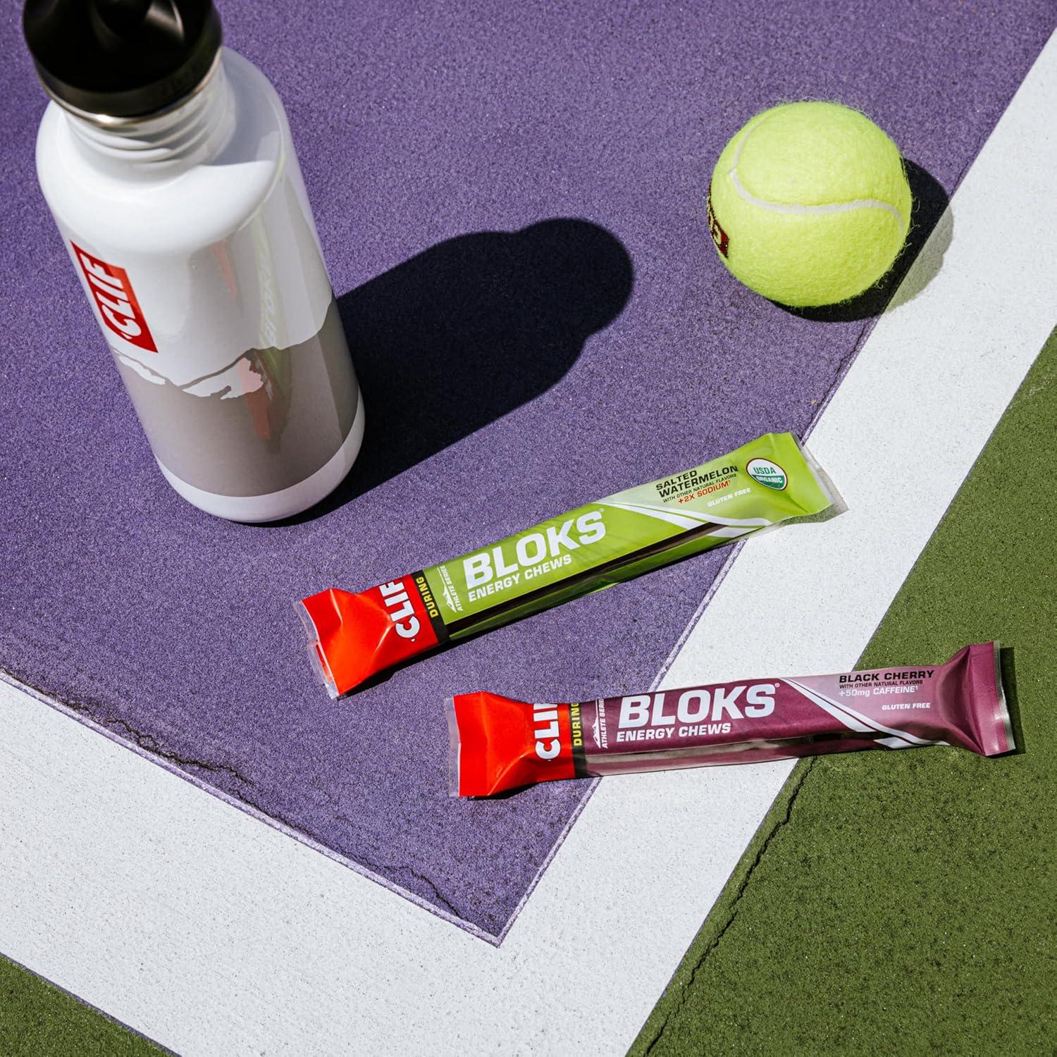 image:imageCLIF BLOKS Mountain Berry Flavor Energy Chews NonGMO Plant Based Fast Fuel for Cycling and Running Quick Carbohydrates and Electrolytes 212 oz 18 CountMountain Berry
