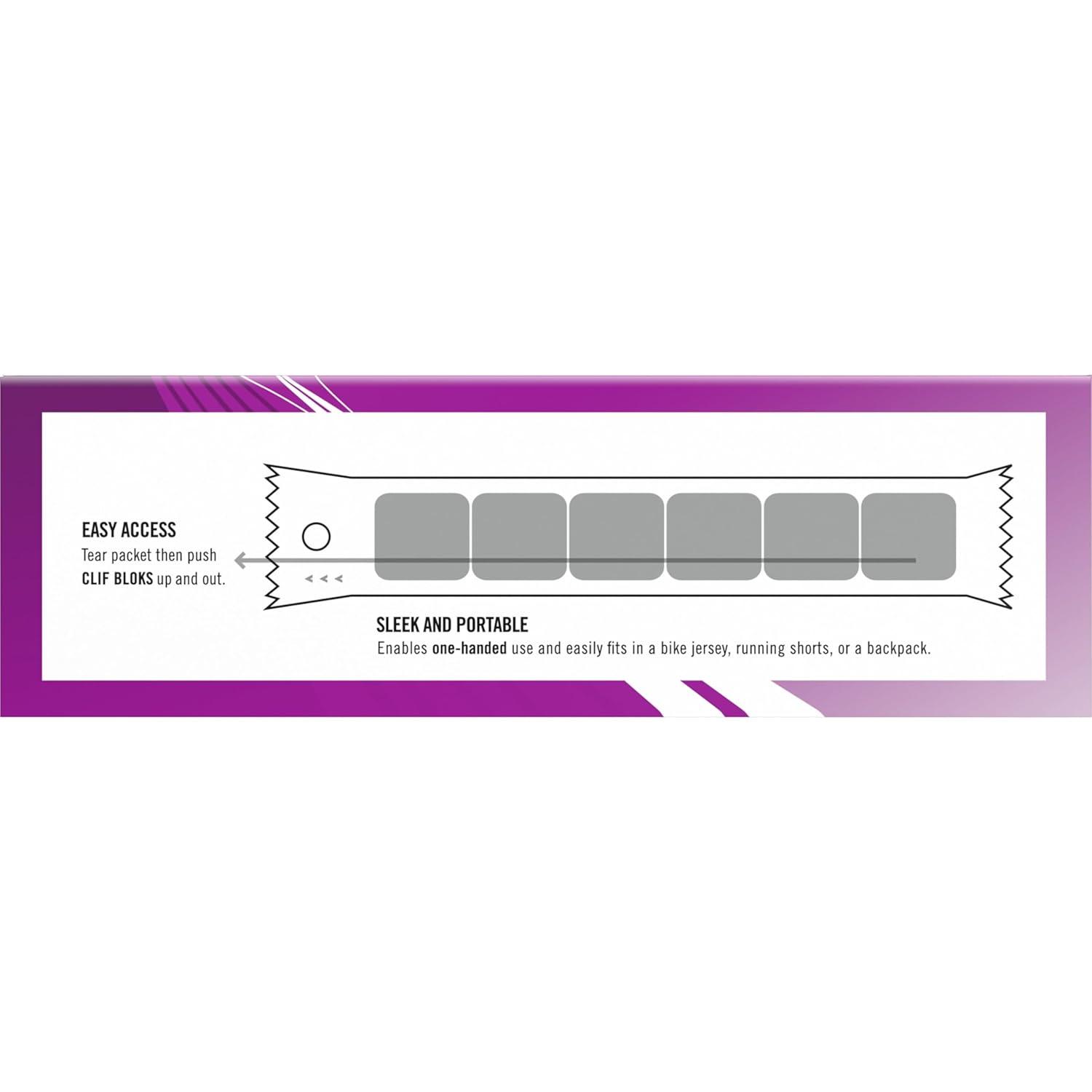 image:imageCLIF BLOKS Mountain Berry Flavor Energy Chews NonGMO Plant Based Fast Fuel for Cycling and Running Quick Carbohydrates and Electrolytes 212 oz 18 CountMountain Berry