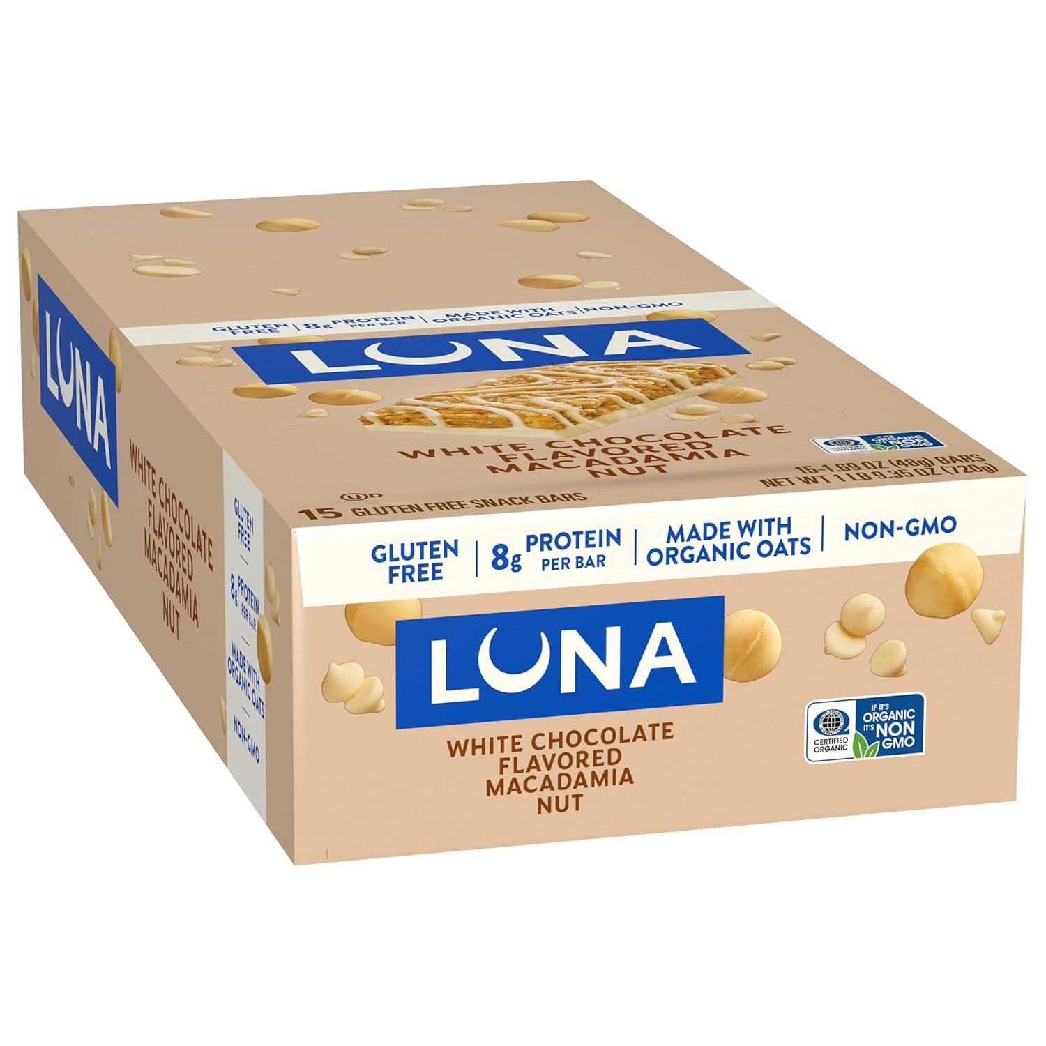 image:imageClif Bar Luna White Chocolate Macadamia 15 Count 2535 Ounce
