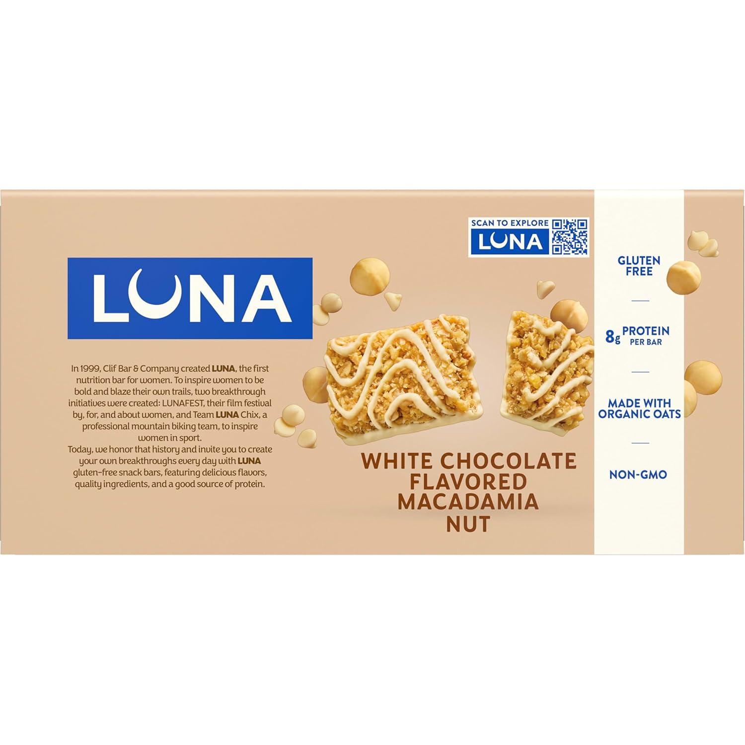 image:imageClif Bar Luna White Chocolate Macadamia 15 Count 2535 Ounce