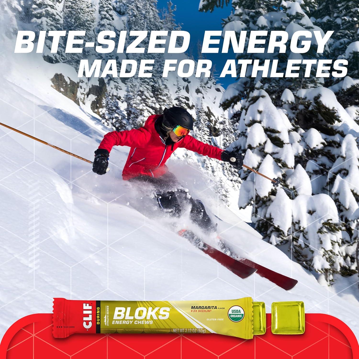 image:imageClif Bloks Margarita Flavor with 3X Sodium Energy Chews NonGMO Plant Based Fast Fuel for Cycling and Running Quick Carbohydrates and Electrolytes 212 oz 18 Count