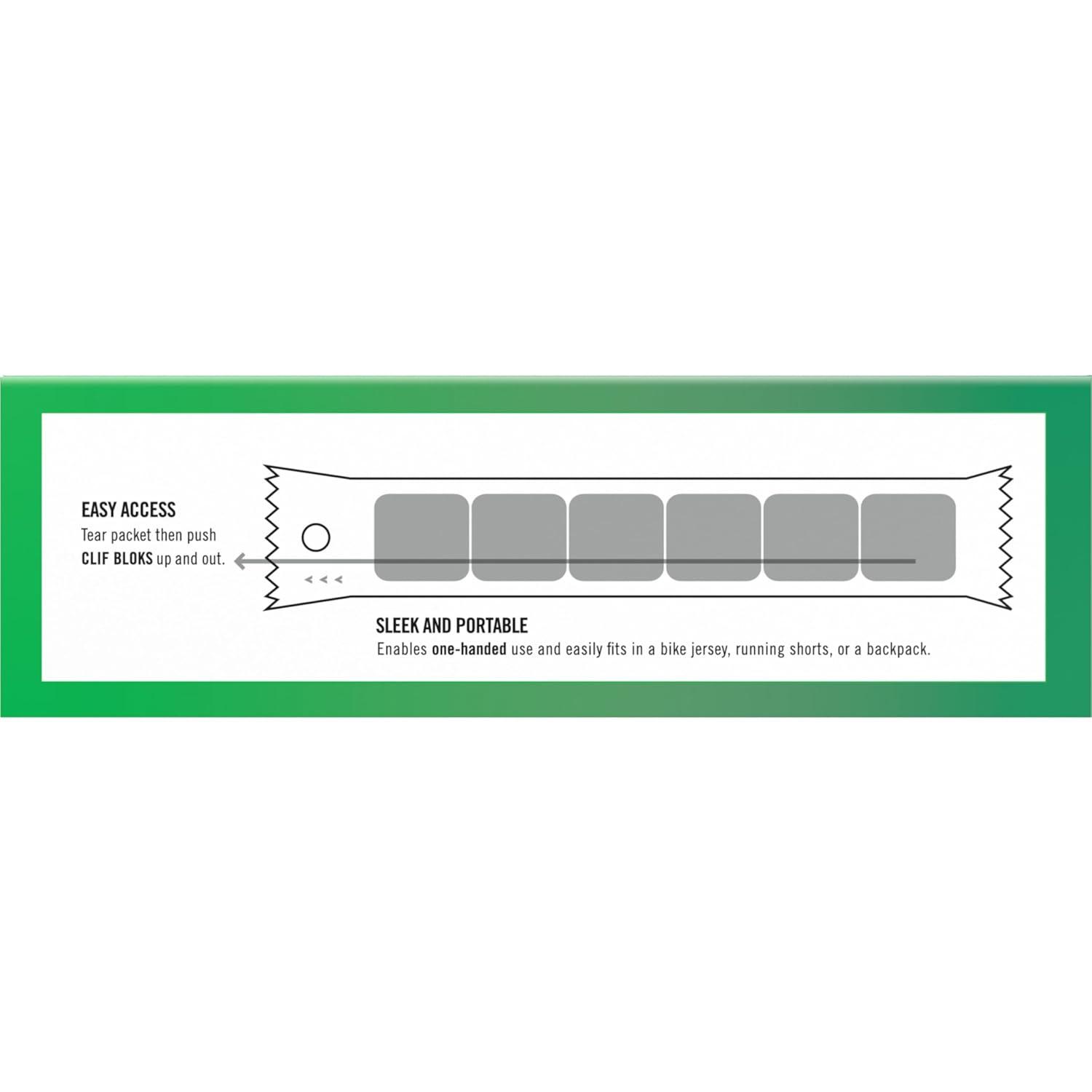 image:imageClif Bloks Sours Green Apple Flavor Energy Chews NonGMO Plant Based Fast Fuel for Cycling and Running Quick Carbohydrates and Electrolytes 212 oz 18 Count