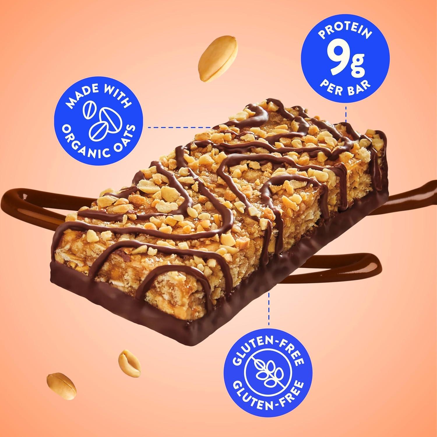 image:imageLUNA Bar Nutz Over Chocolate Flavor GlutenFree NonGMO 79g Protein Made with Organic Oats Low Glycemic Whole Nutrition Snack Bars 169 oz 15 Count15 Count Pack of 1