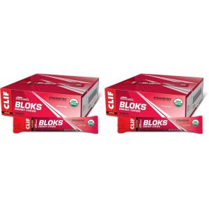 image:imageCLIF BLOKS  Strawberry Flavor  Energy Chews  NonGMO  Plant Based  Fast Fuel for Cycling and Running  Quick Carbohydrates and Electrolytes  212 oz 18 Count18 Count Pack of 2
