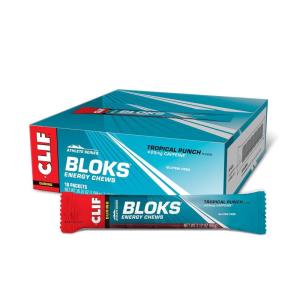 image:imageCLIF BLOKS  Tropical Punch Flavor with Caffeine  Energy Chews  NonGMO  Plant Based  Fast Fuel for Cycling and Running  Quick Carbohydrates and Electrolytes  212 oz 18 Count