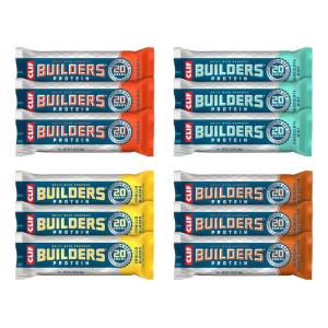 image:imageClif Builders Protein Bars  Variety Pack  20g Plant Based Protein  Gluten Free  NonGMO  Low Glycemic  No Artificial Sweeteners  24 oz 12 Count