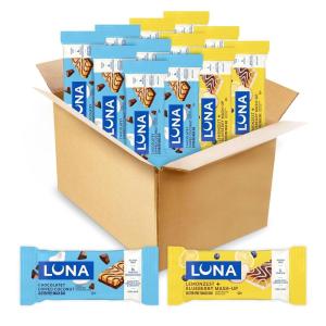 image:imageLUNA Bar  Variety Pack  2 Flavors  Gluten Free Snack Bars  NonGMO  Protein Bars  Made with Organic Oats 12 Pack