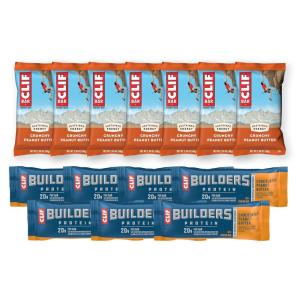 image:imageCLIF BAR Energy Bars and CLIF BUILDERS Plant Based Protein Bars  Crunchy Peanut Butter and Chocolatey Peanut Butter Variety Pack  NonGMO  24 oz 14 Count